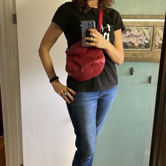 Sak red leather crossbody bag - Picture 7 of 12